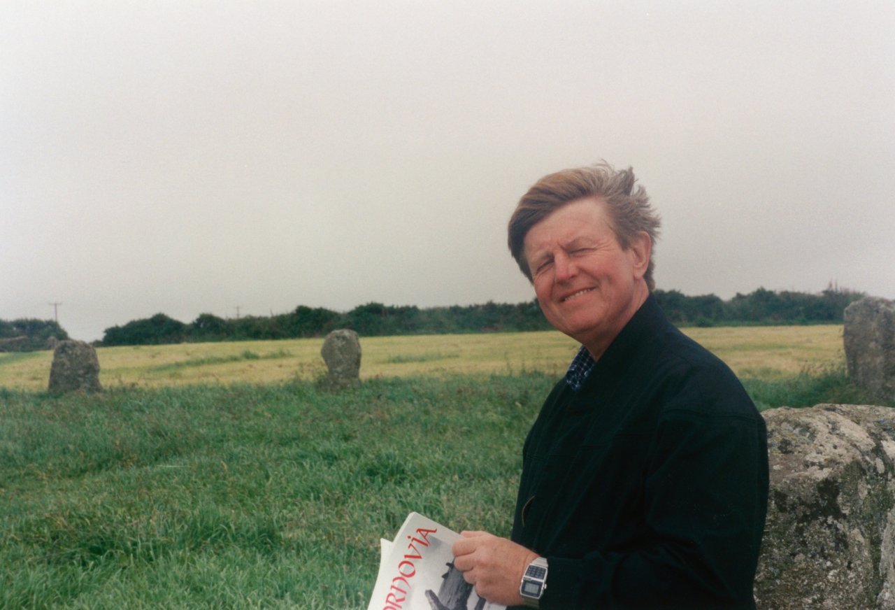 AandM at Celtic circle of stones 6-28-2000